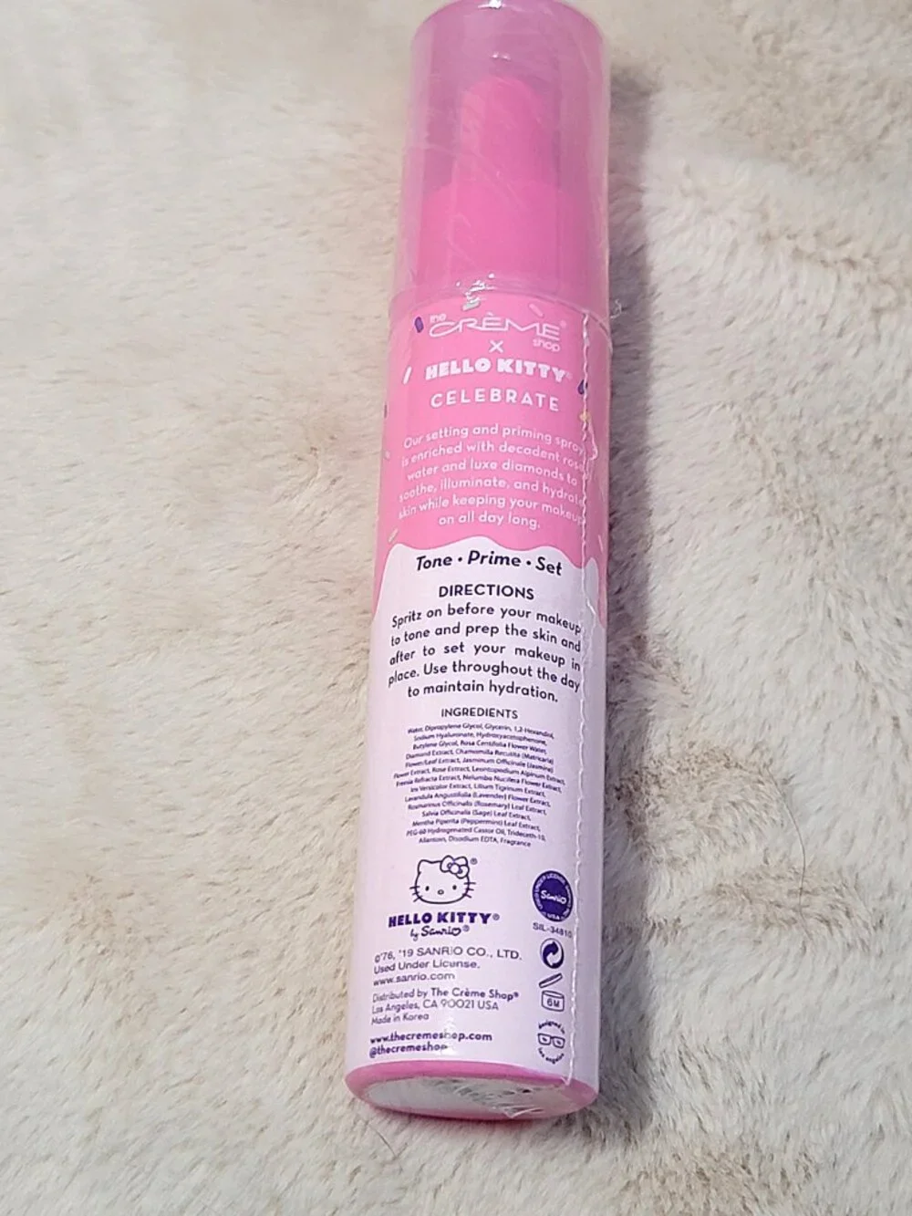 The Crème Shop x Hello Kitty Celebrate Setting & Priming Spray 3.52oz SEALED- #E